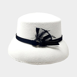Feather Pointed Felt Hat