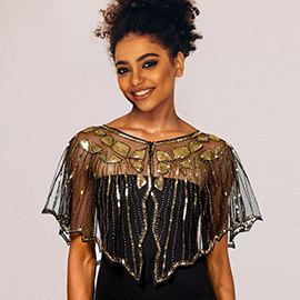 Sequin Embellished Shawl