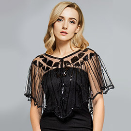 Sequin Embellished Shawl