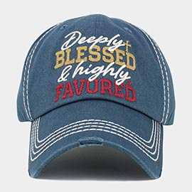 Deeply Blessed and highly Favored Message Vintage Baseball Cap