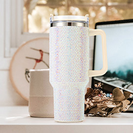 Bling Studded 40oz Stainless Steel Tumbler