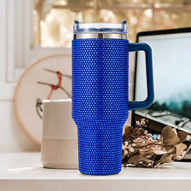 Crystal Football Blinged Out 40 Oz. Tumbler - Live Love Gameday