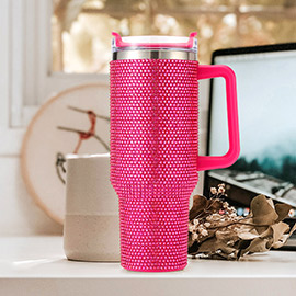 Bling Studded 40oz Stainless Steel Tumbler