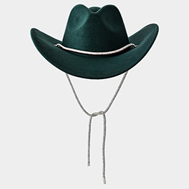Bling Band Strap Cowboy Fedora Panama Hat