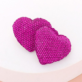 Bling Heart Earrings