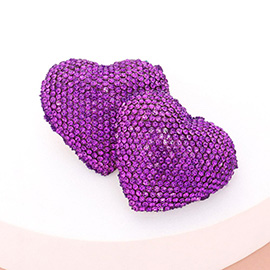 Bling Heart Earrings