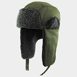 Solid Color Trapper Hat