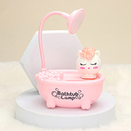 Bathtub Little Table Lamp Pencil Holder and Sharpener