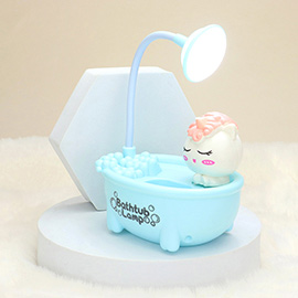 Bathtub Little Table Lamp Pencil Holder and Sharpener