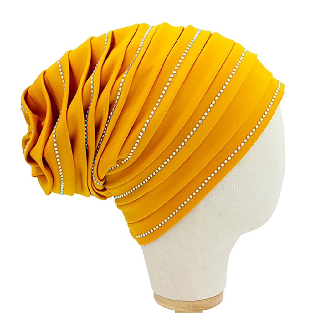 Bling Accented Turban Hat