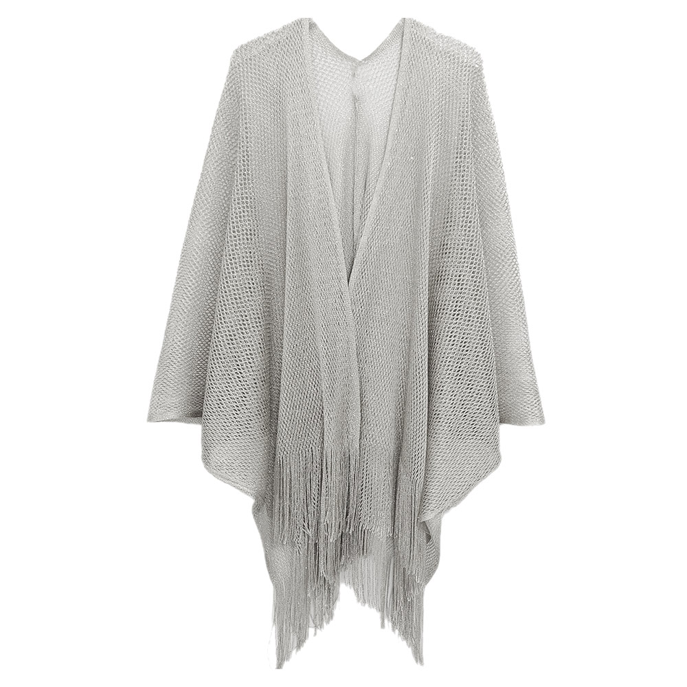 Sparkle Glitter Mesh Kimono Poncho