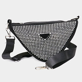 Bling Triangle Crossbody Bag