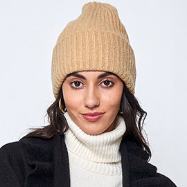 Solid Knitted Beanie Hat