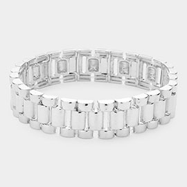Metal Watch Band Stretch Bracelet