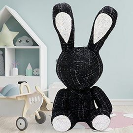 Bling Tweed Rabbit Plush Doll