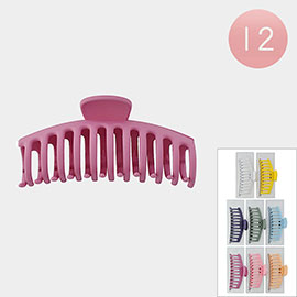 12PCS - Matte Hair Claw Clips