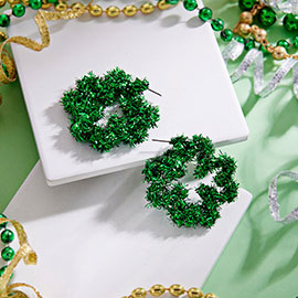 St Patricks Day Clover Earrings