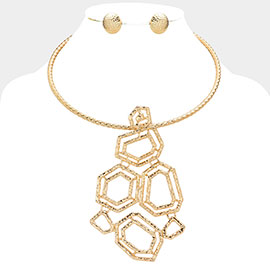 Abstract Metal Necklace