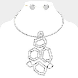 Abstract Metal Necklace