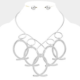 Abstract Metal Necklace