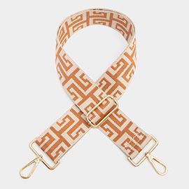 Greek Patterned Bag Strap