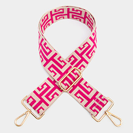 Greek Patterned Bag Strap