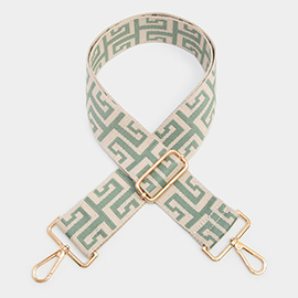 Greek Patterned Bag Strap