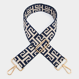 Greek Patterned Bag Strap