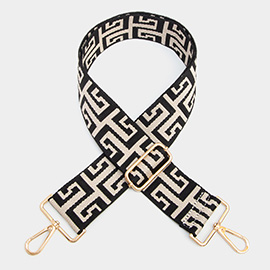 Greek Patterned Bag Strap