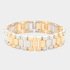 Metal Watch Band Stretch Bracelet