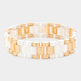 Metal Watch Band Stretch Bracelet