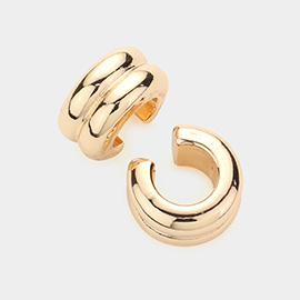 Textured Metal Ear Cuffs