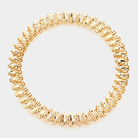 Textured Metal Stretch Bracelet
