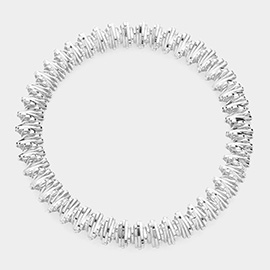 Textured Metal Stretch Bracelet