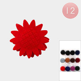 12PCS - Sunflower Hair Claw Clips