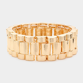 Metal Watch Band Stretch Bracelet