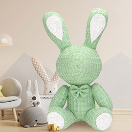 Bling Tweed Rabbit Plush Doll