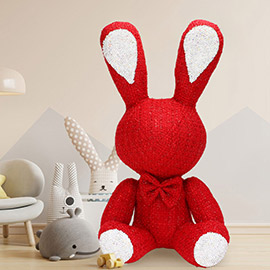 Bling Tweed Rabbit Plush Doll