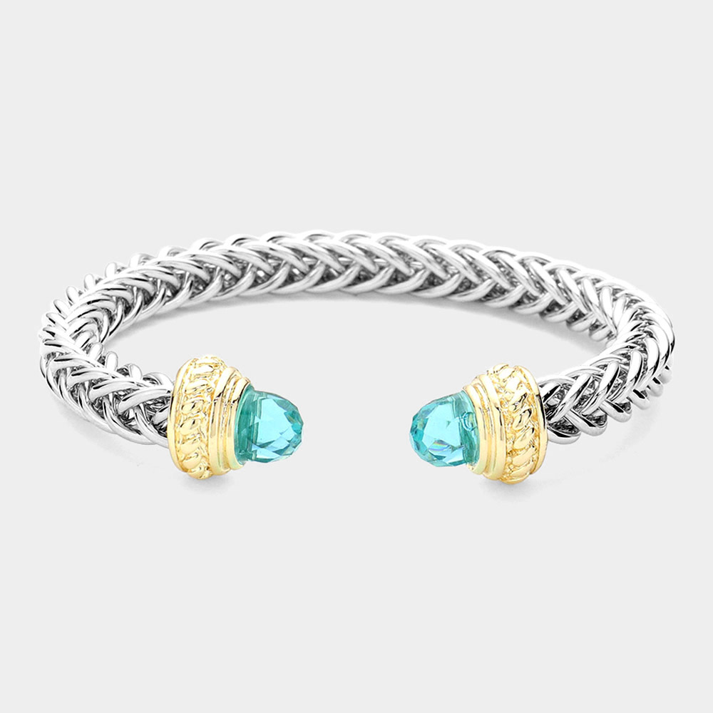 CZ Stone Tip Cuff Bracelet