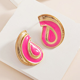 Enamel Abstract Earrings