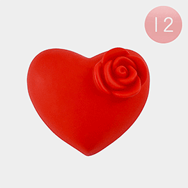 12PCS - Valentines Rose Heart Light