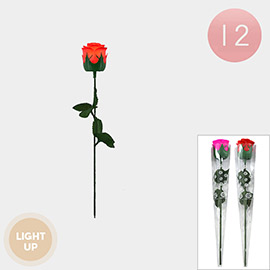 12PCS - Light Up Rose Stem