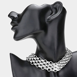 Bold Chain Choker Necklace