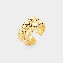 SECRET BOX_Gold Dipped Hypoallergenic Heart Layered Ring