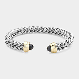CZ Stone Tip Cuff Bracelet