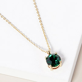 May - Birthstone Pendant Necklace