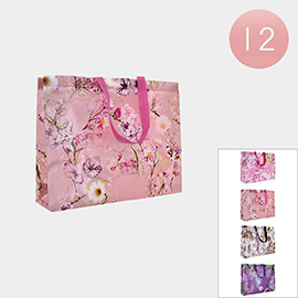 12PCS - Flower Printed Gift Bags