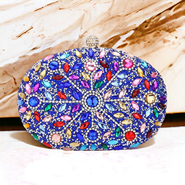 Marquise Stone Accented Bling Evening / Clutch Bag