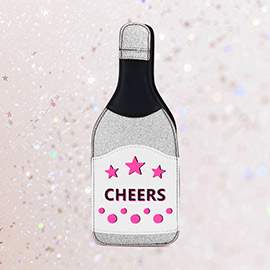 CHEERS Message Bottle Shaped Crossbody Bag
