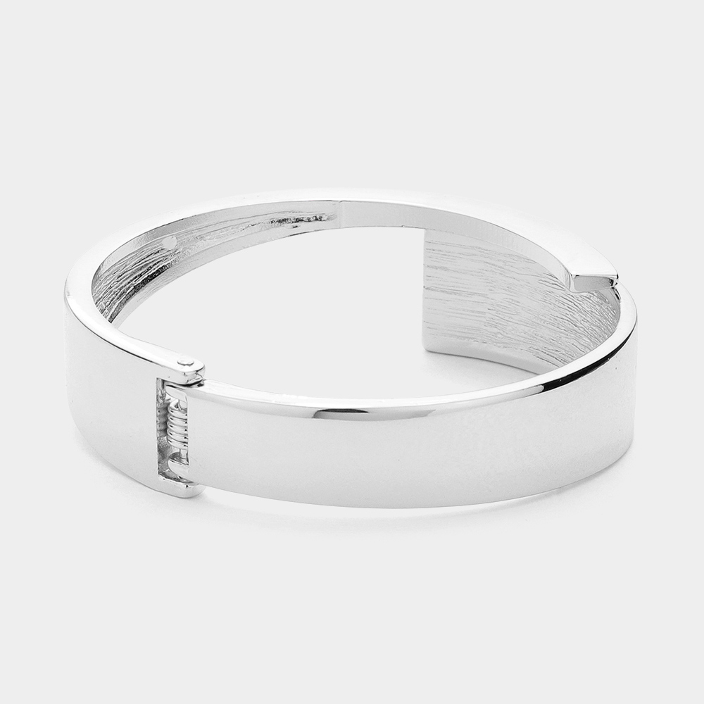 Metal Hinged Bangle Bracelet